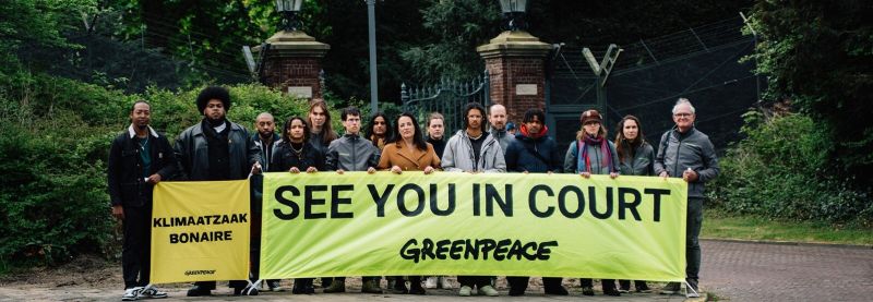 Ocan caribisch greenpeace klimaatzaalk bonaire boneiru climate change
