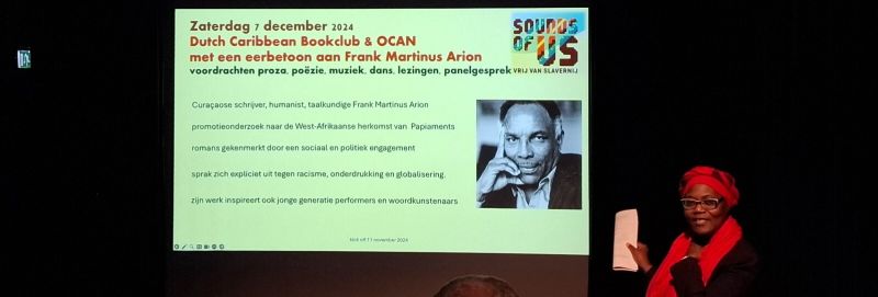 Ocan caribisch Dutch Caribbean Book Club Frank Martinus Arion Sounds of Us theater De Vailant