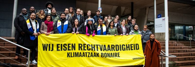 Ocan caribisch greenpeace klimaatzaalk bonaire boneiru climate change maarten van dijl