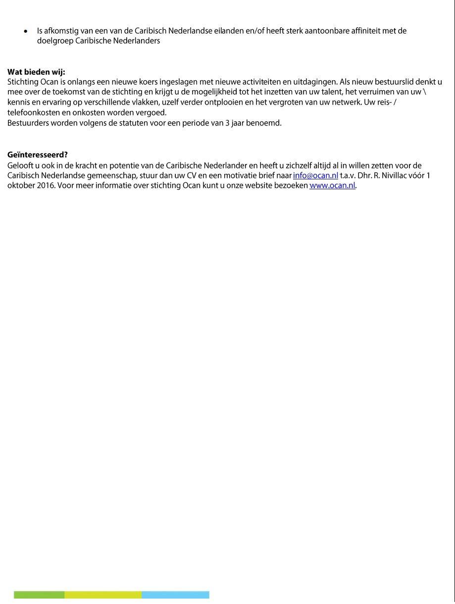 Ondernemerschap 2 VERLENGING ocan vacature