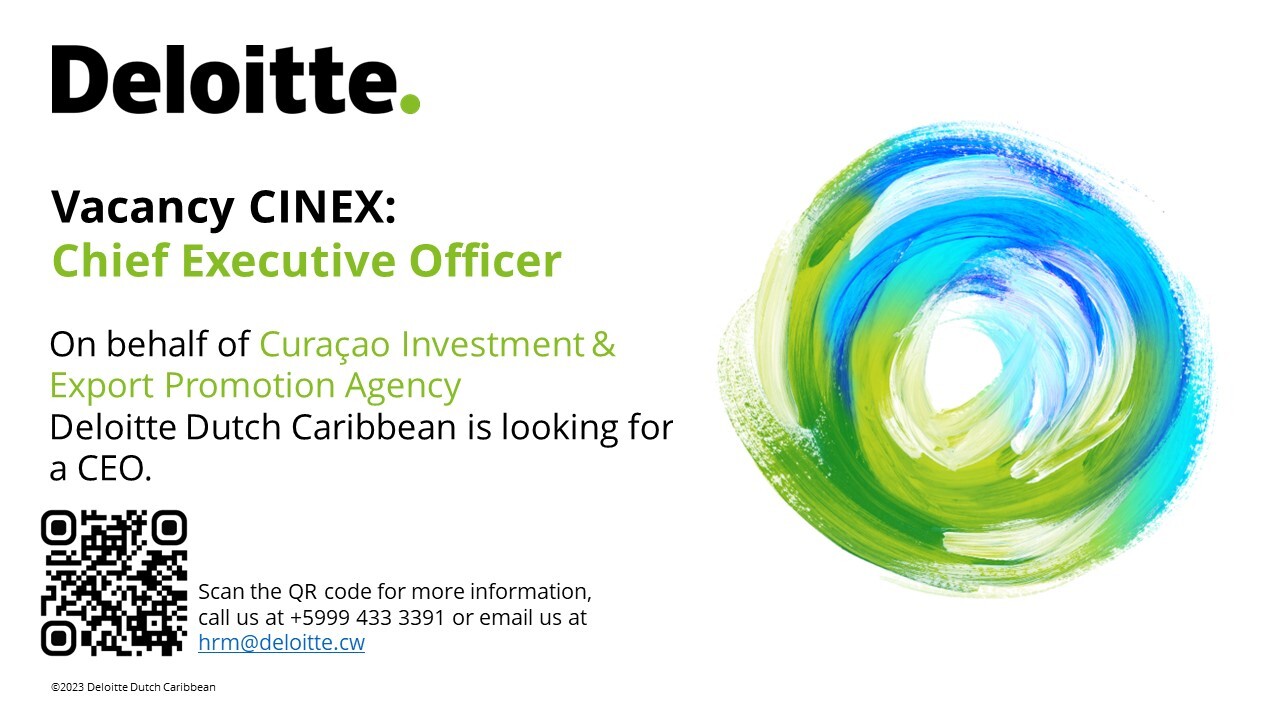 Vacature CEO CINEX Deloitte Dutch Caribbean Ocan caribisch 